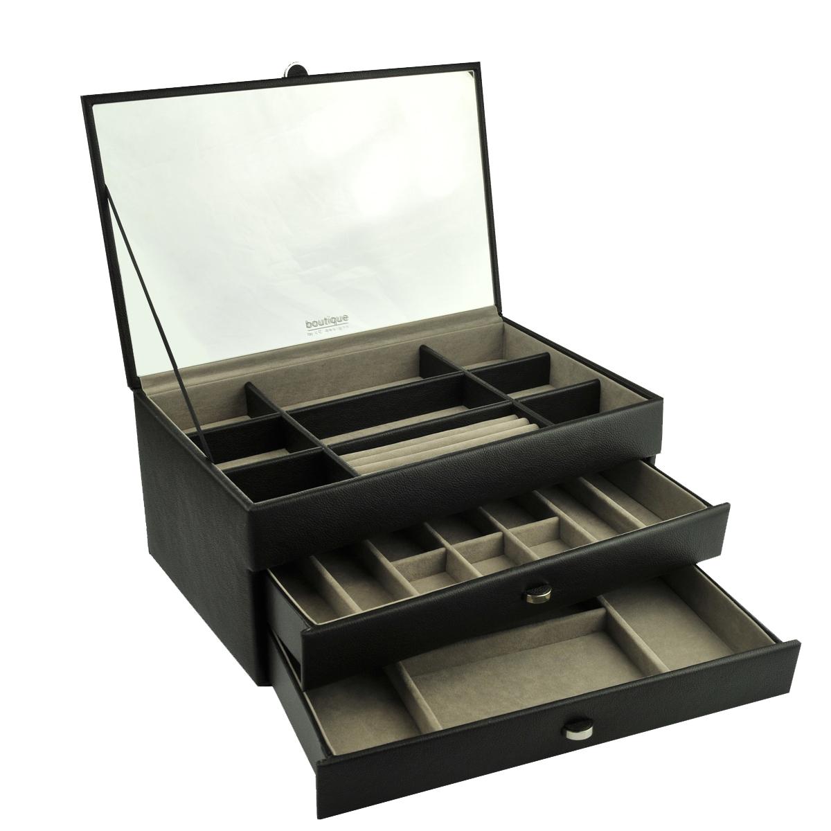 Gran joyero de boutique premium negro 2 