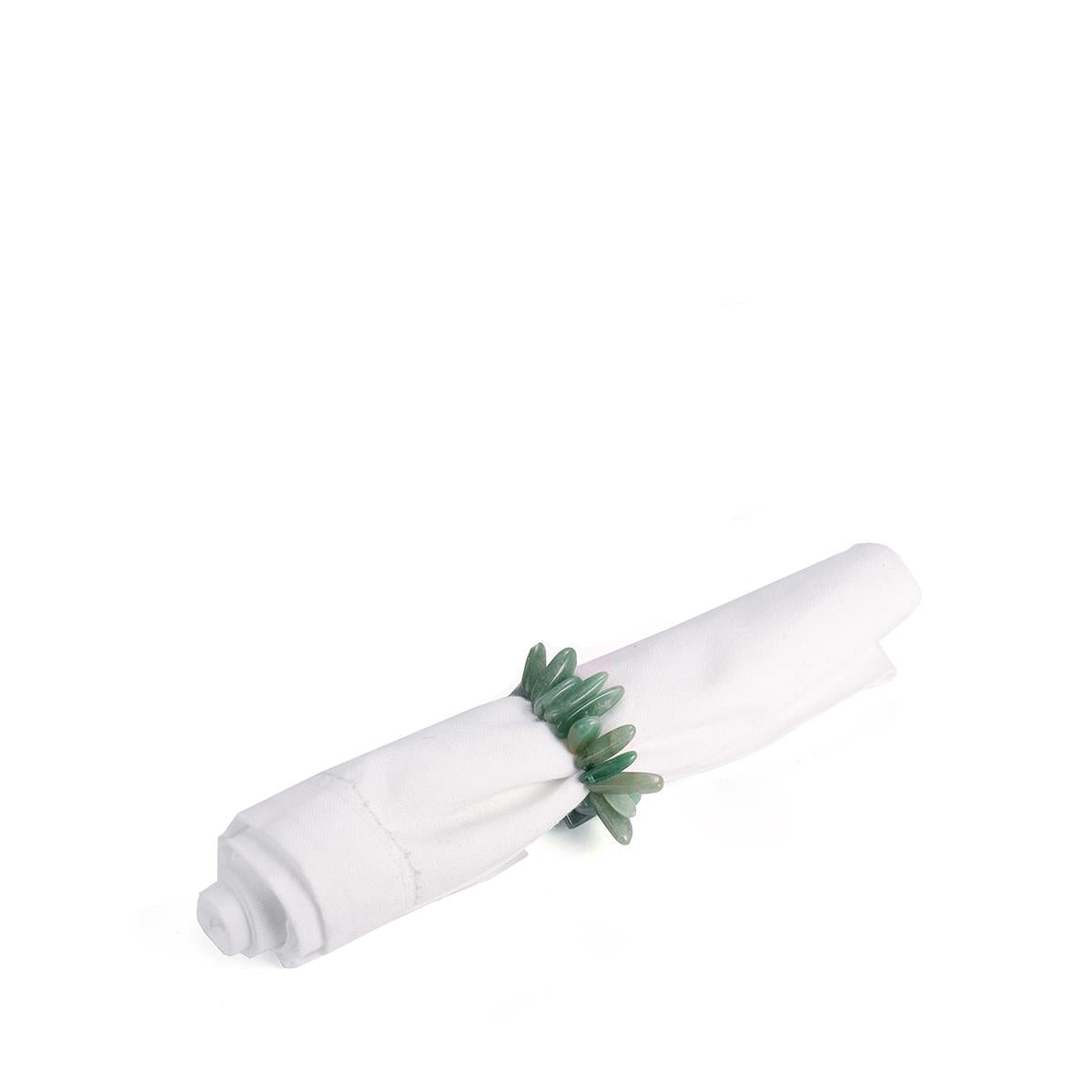 Gemporia: set de 4 servilleteros con cuarzo rosa AGTW 240 quilates 4 